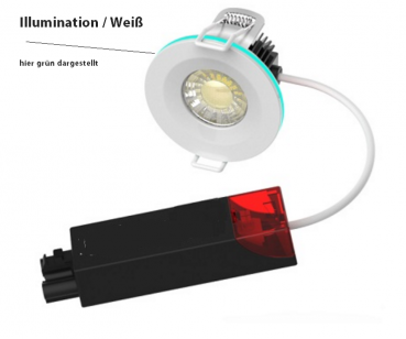 NL-CF10-68IL "Illumination" (240V/AC)  LED Einbaustrahler mit umschaltbarer Lichtfarbe & Effektlicht